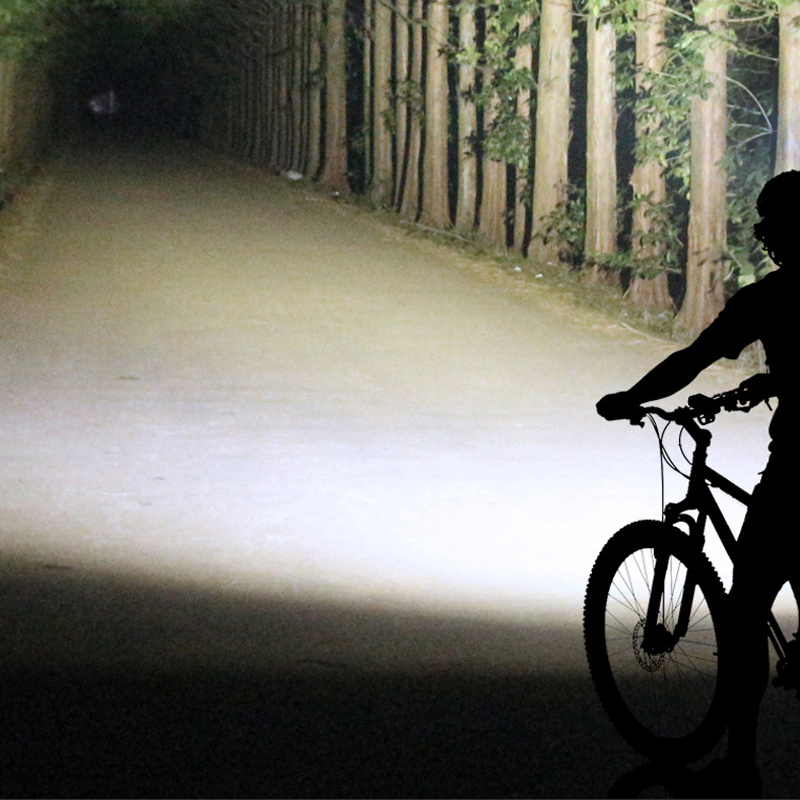 Super bright 6-light bicycle light with power bank function