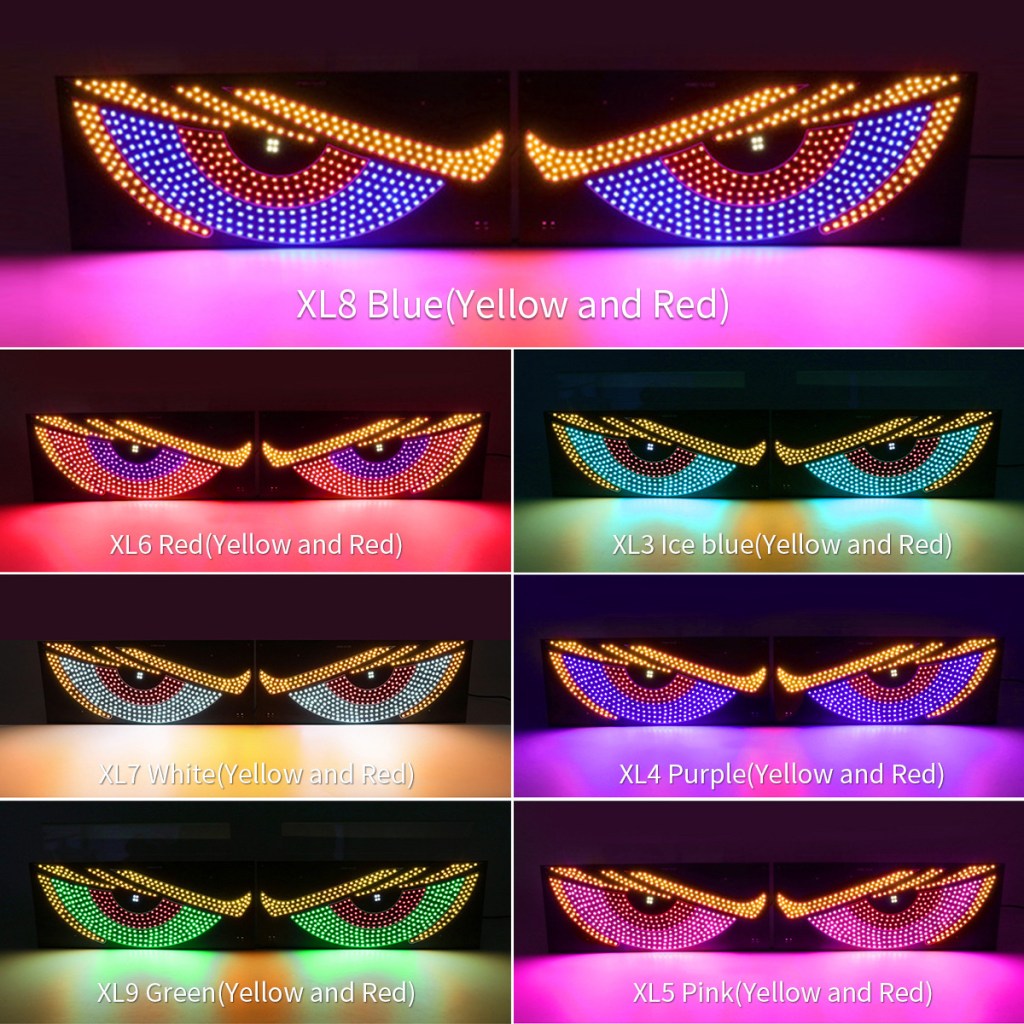 Dynamic Evil Eye Car Sticker LED Display