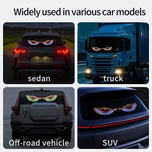Dynamic Evil Eye Car Sticker LED Display - 图片 11