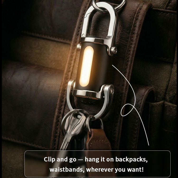 Waterproof keychain flashlight