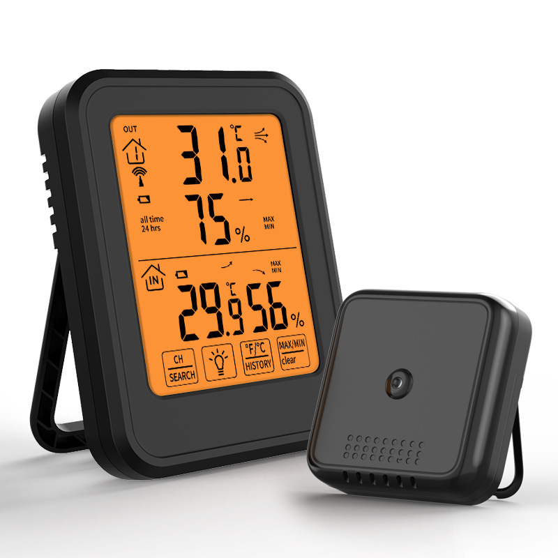 Digital Home Indoor Electronic Digital Display Thermometer and Hygrometer with Magnetic Backlight and Large Screen