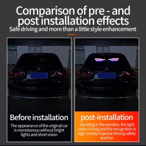 Dynamic Evil Eye Car Sticker LED Display - 图片 8