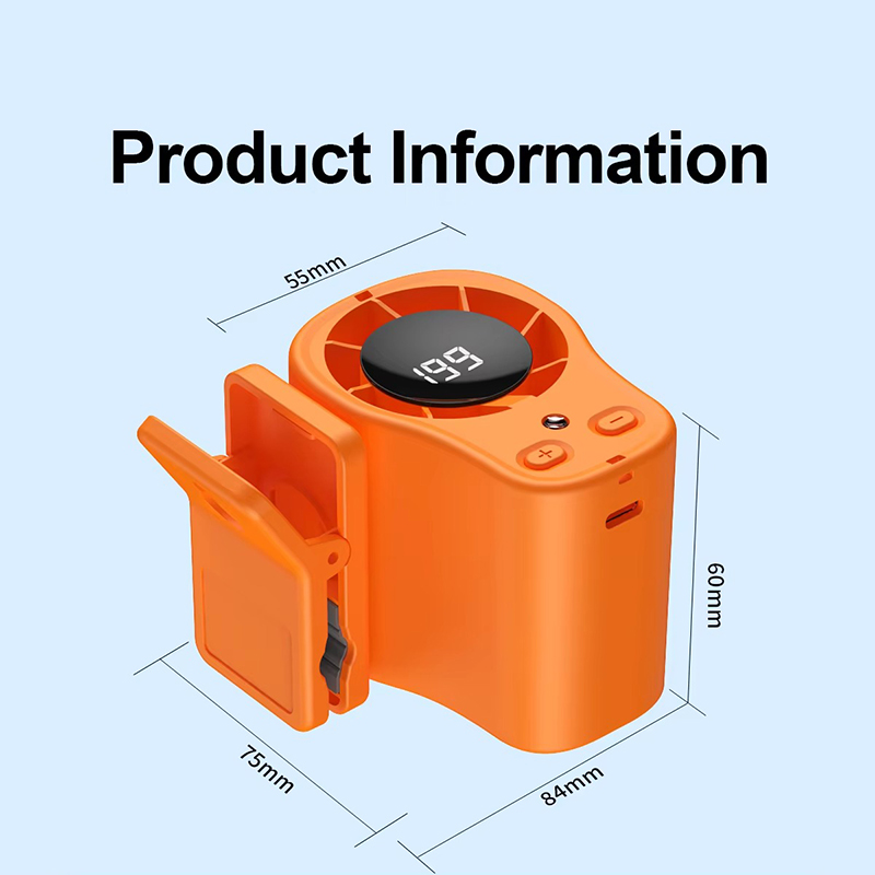 Clip-on High-speed Fan Mini Waist Portable Fan